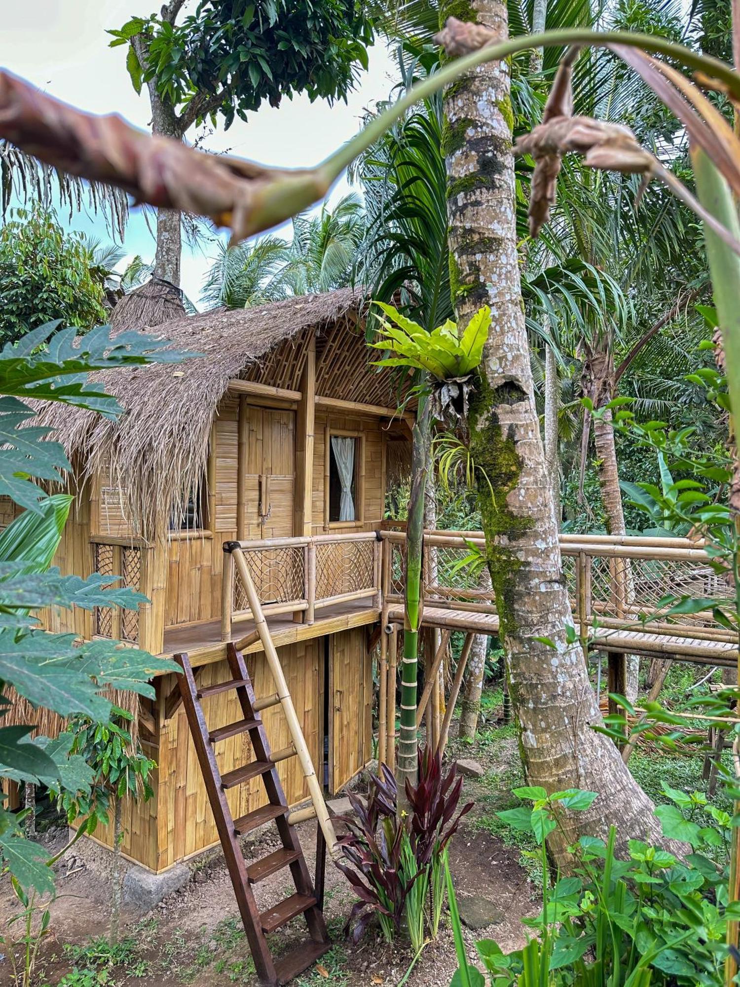 Kawig Bamboo House - Ricefield View, Eco Bamboo Home Tampaksiring Exterior photo