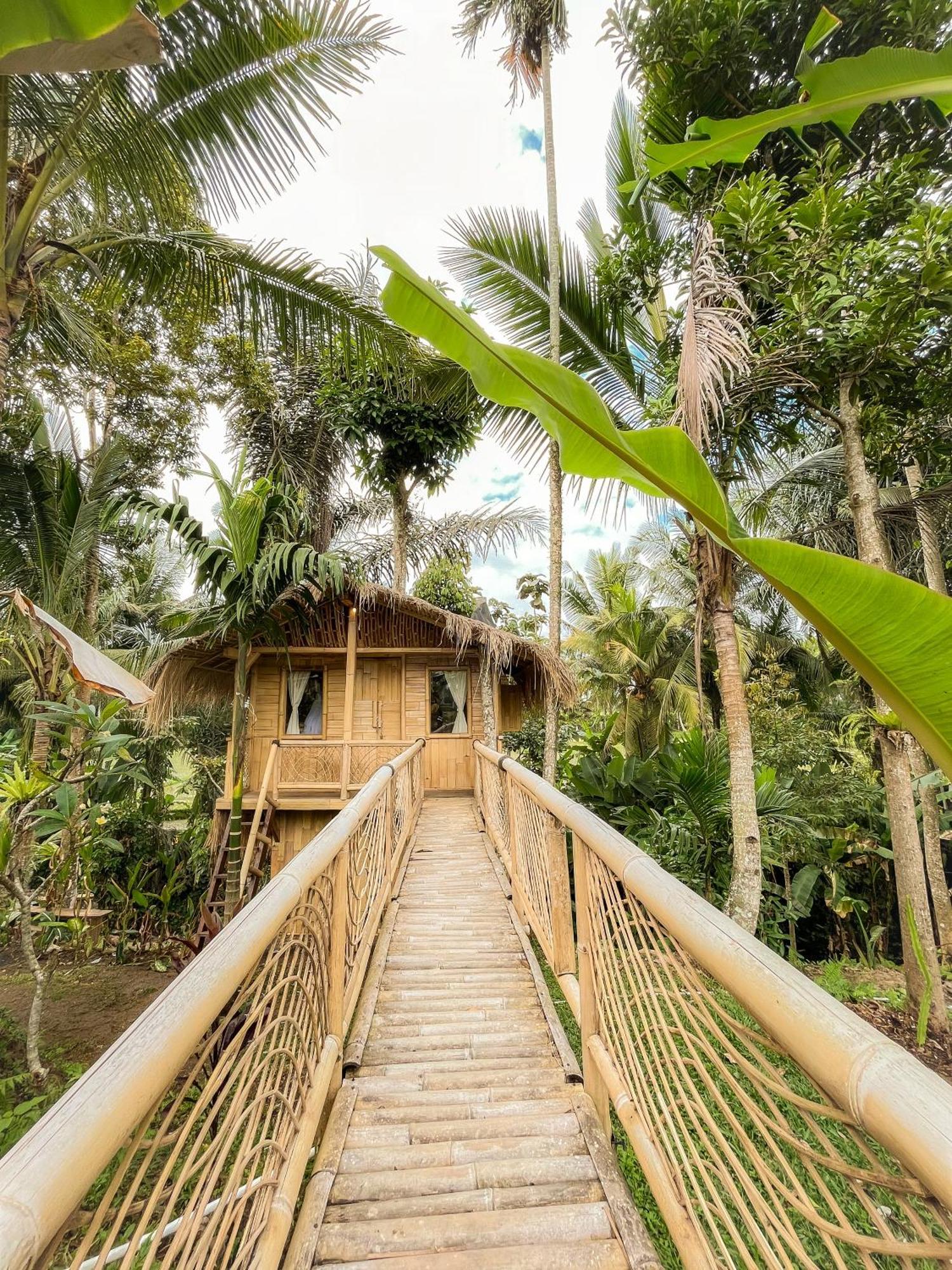 Kawig Bamboo House - Ricefield View, Eco Bamboo Home Tampaksiring Exterior photo