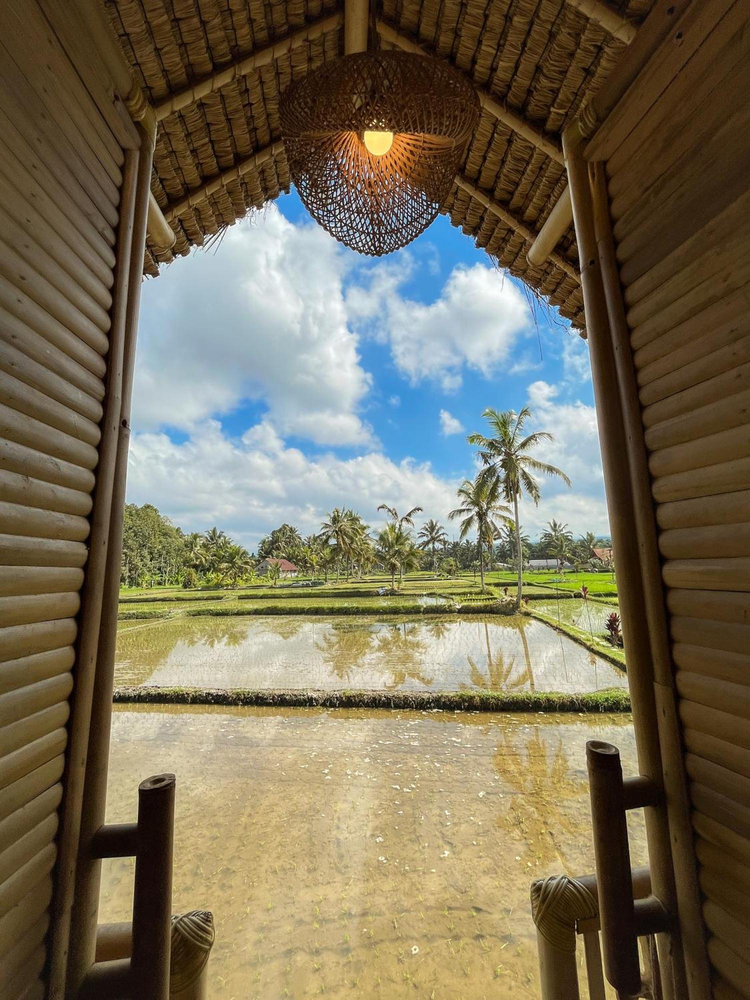 Kawig Bamboo House - Ricefield View, Eco Bamboo Home Tampaksiring Exterior photo