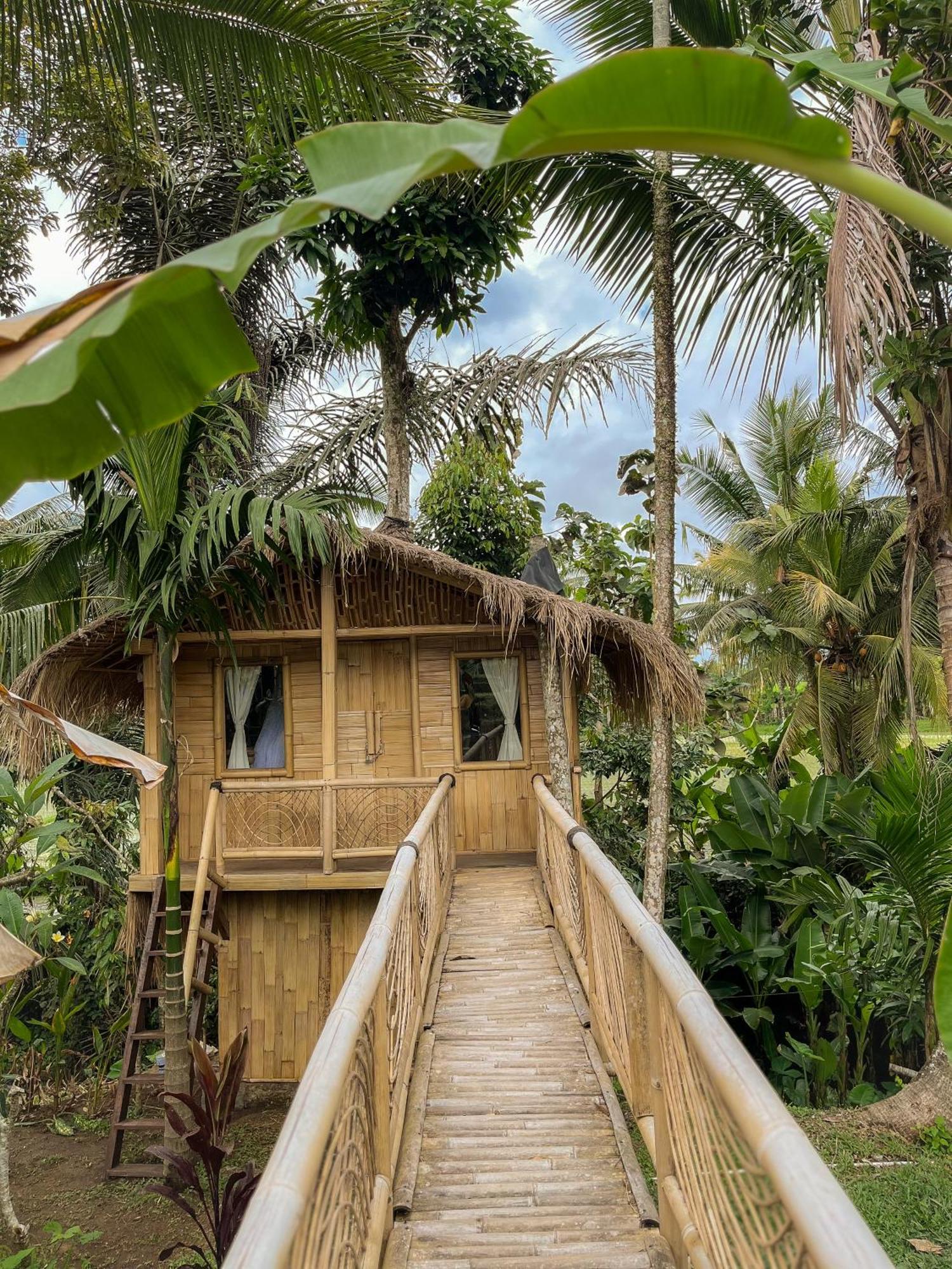 Kawig Bamboo House - Ricefield View, Eco Bamboo Home Tampaksiring Exterior photo